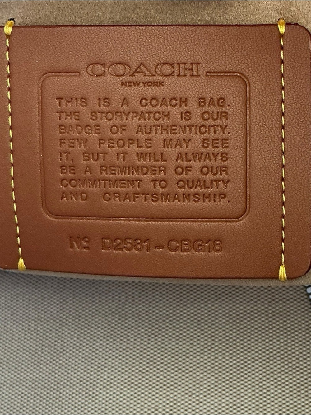 Coach Cargo Tabby 36 Shoulder Bag in Natural Grain Leather