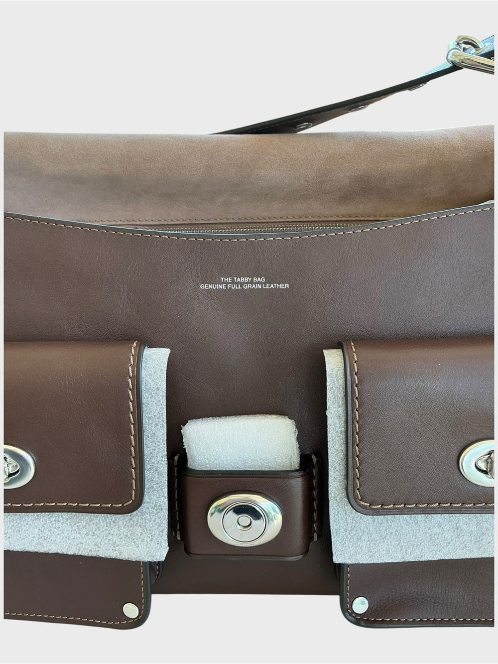 Coach Cargo Tabby 36 Shoulder Bag in Natural Grain Leather