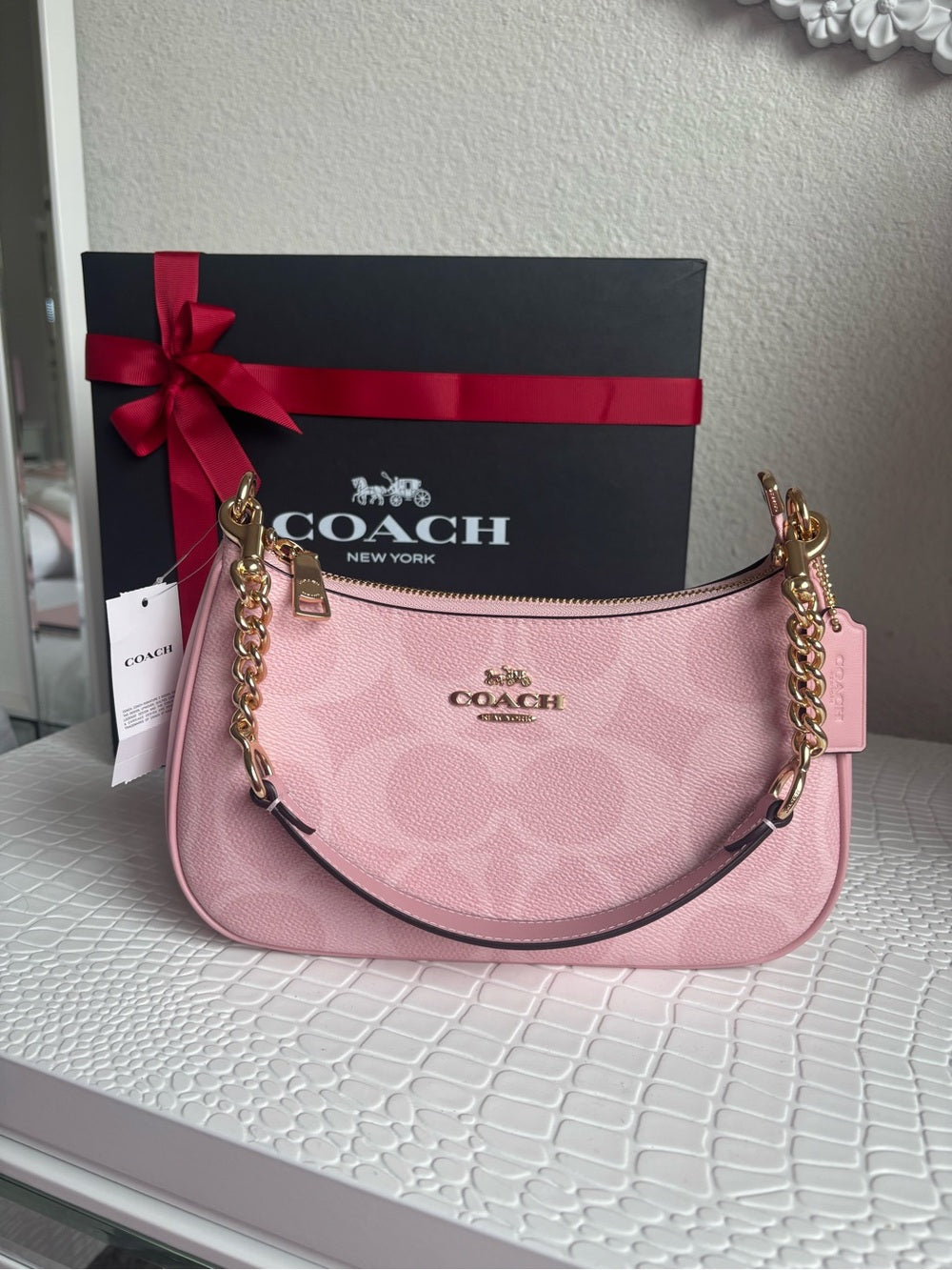 Coach Teri Shoulder Bag — Powder Pink