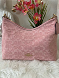 Coach Laurel Bag in Pink Signature Denim