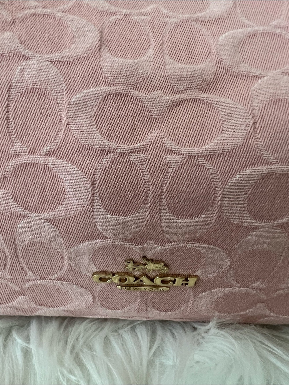 Coach Laurel Bag in Pink Signature Denim