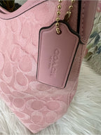 Coach Laurel Bag in Pink Signature Denim