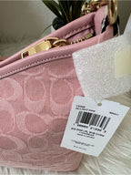 Coach Laurel Bag in Pink Signature Denim