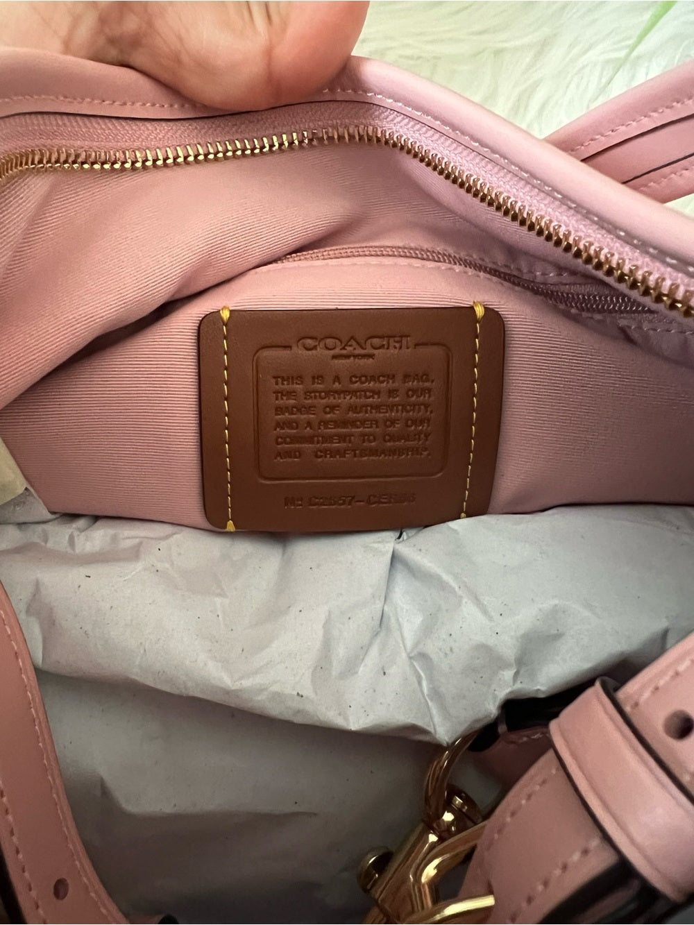Coach Laurel Bag in Pink Signature Denim
