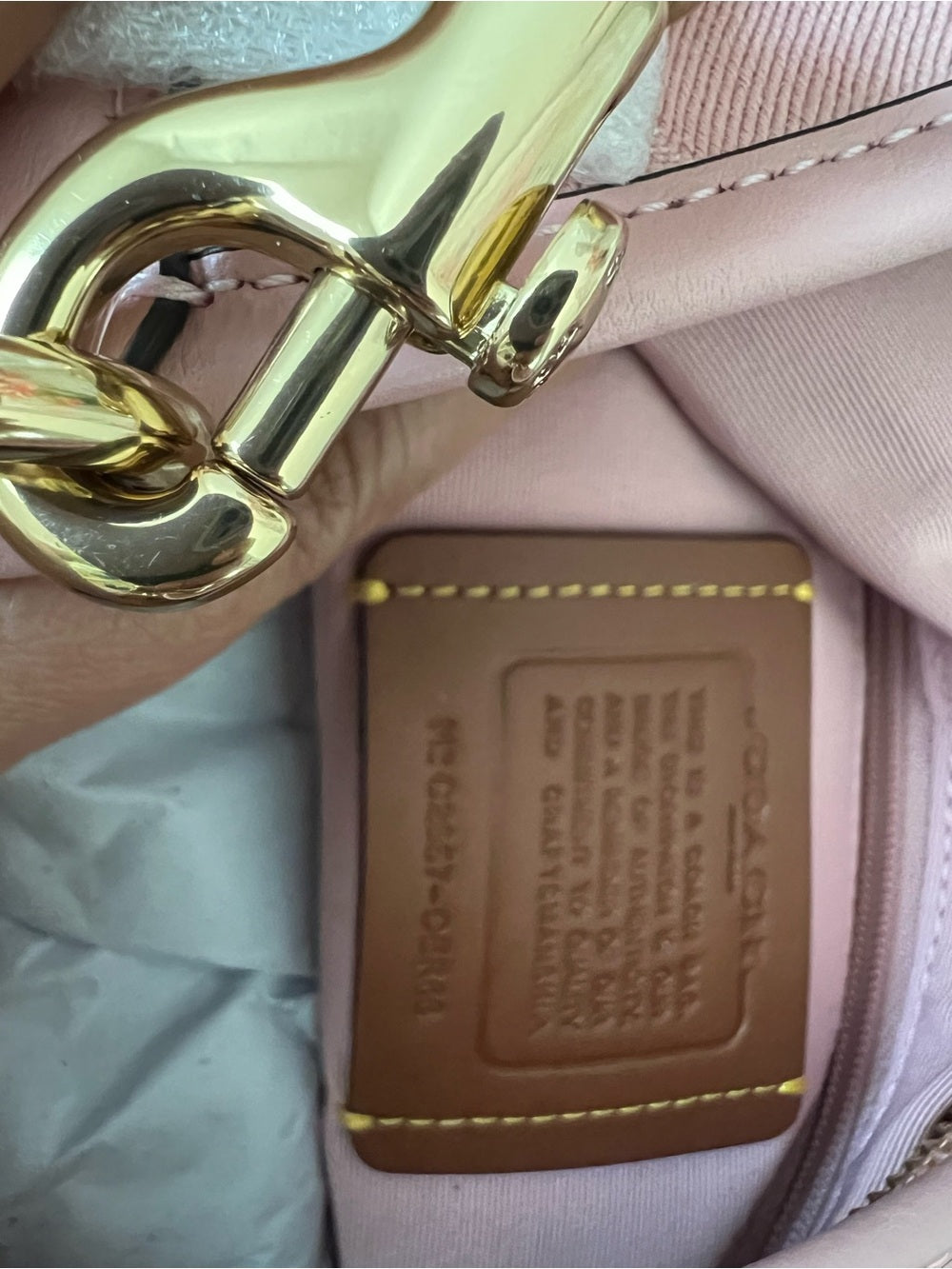 Coach Laurel Bag in Pink Signature Denim