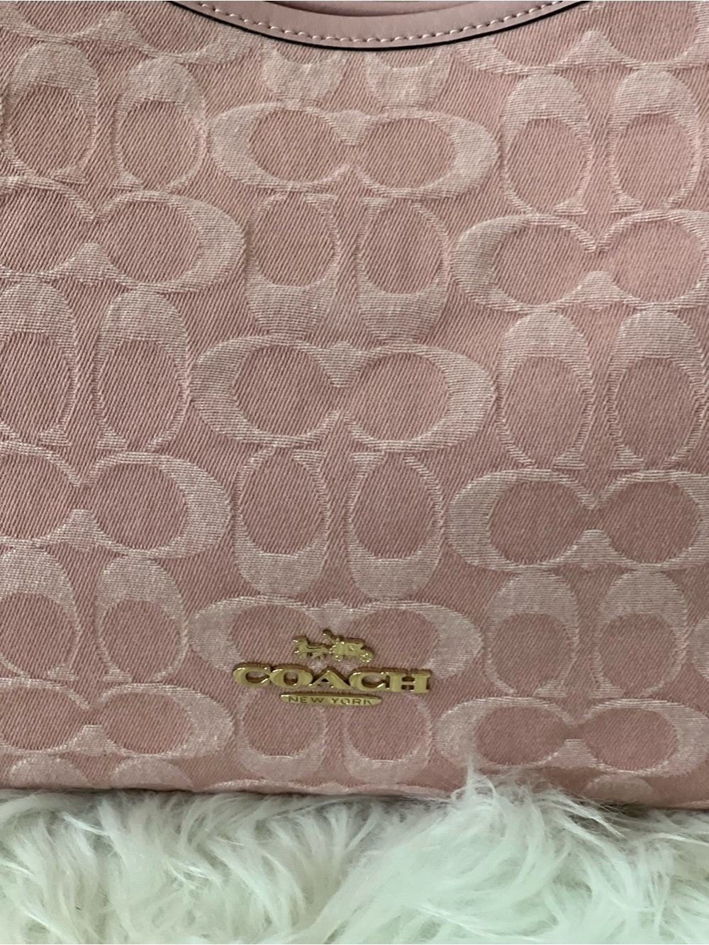 Coach Laurel Bag in Pink Signature Denim