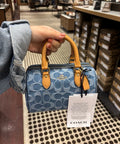Coach Mini Rowan Crossbody Bag in Signature Denim