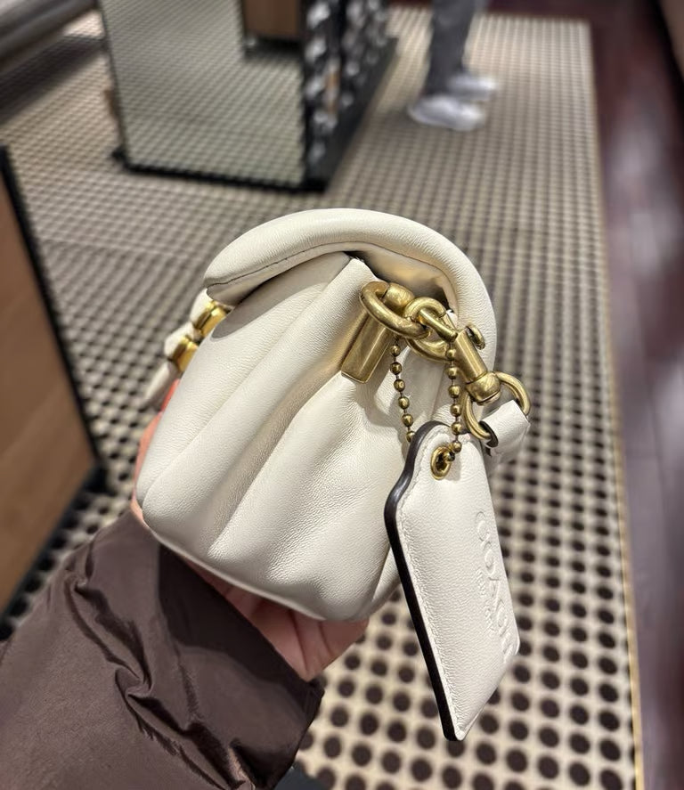 Coach Pillow Tabby Shoulder Bag 20 in Chalk