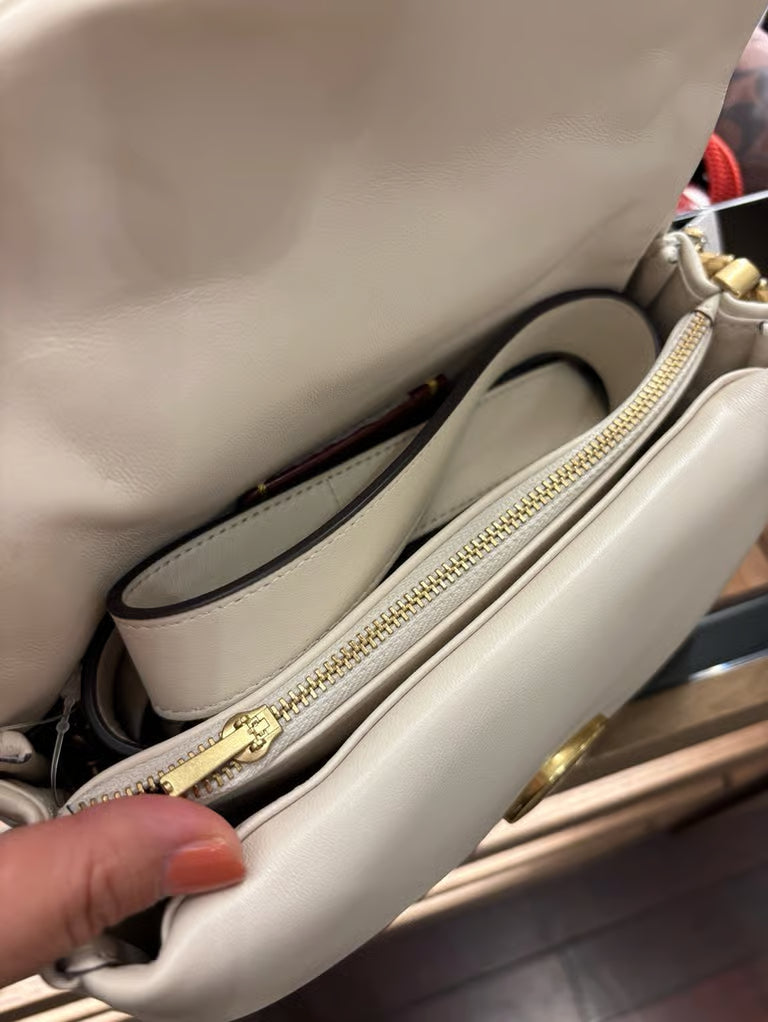 Coach Pillow Tabby Shoulder Bag 20 in Chalk