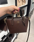 Coach City Mini Tote Bag in Leather Maple