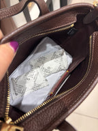 Coach City Mini Tote Bag in Leather Maple