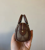 Coach Mini Rowan Satchel Bag Charm in Signature Canvas
