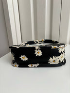 Coach Swinger 20 Bag with Floral Print in Glovetanned Leather Brass/Black Multi