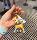 Coach Deer Bag Charm Keychain
