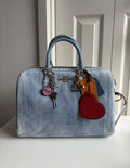 Coach Rowan Large Satchel in Loved Denim