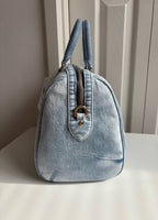 Coach Rowan Large Satchel in Loved Denim