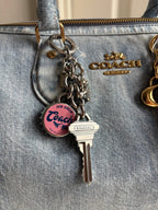 Coach Rowan Large Satchel in Loved Denim
