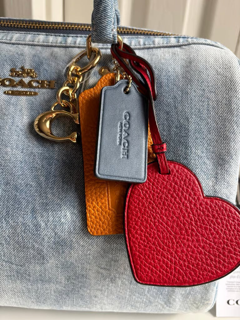 Coach Rowan Large Satchel in Loved Denim