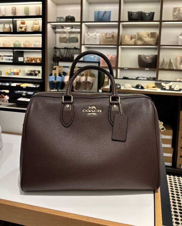 Coach Rowan Large Satchel Bag in Maple
