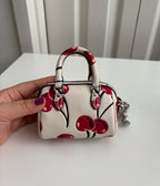 Coach Mini Rowan Bag Charm with Cherry Print