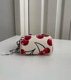 Coach Mini Rowan Bag Charm with Cherry Print