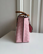 Coach Mollie Tote Bag 25 in Signature Canvas — Powder Pink