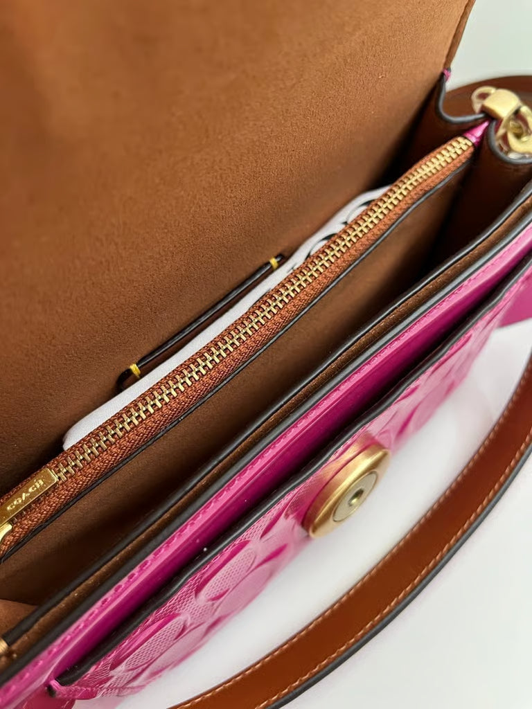 Coach Tabby Shoulder Bag 20 in Signature Patent Leather