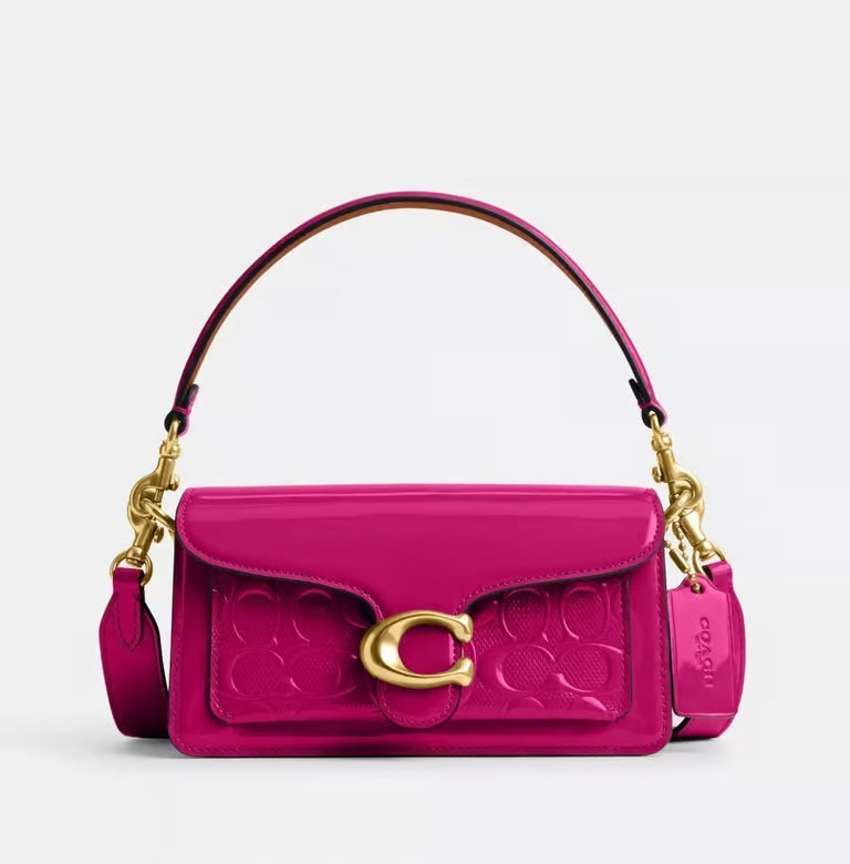 Coach Tabby Shoulder Bag 20 in Signature Patent Leather