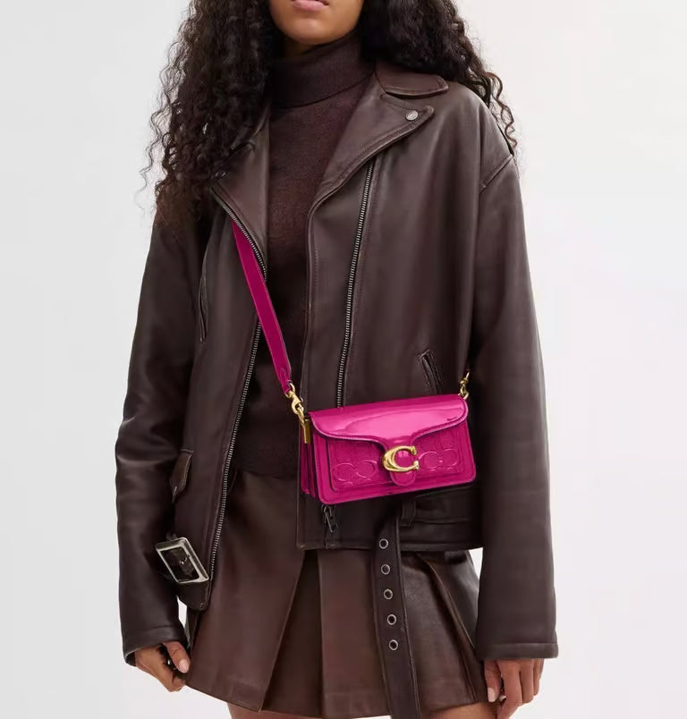 Coach Tabby Shoulder Bag 20 in Signature Patent Leather