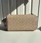 Coach Rowan Satchel Bag in Signature Canvas with Heart Charm
