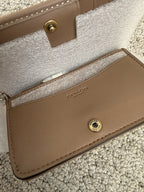 Coach Crystal Signature Jacquard Tabby 26 Shoulder Bag & Slim Card Case Set — Brass/Mushroom