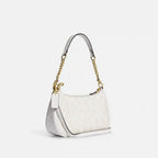 Coach Teri Shoulder Bag in Signature Canvas — Glacier White